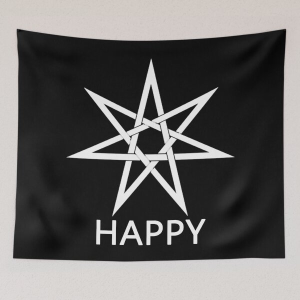 Item preview, OTHERKIN otherkinity symbol elven star seven-pointed star HAPPY designed and sold by PD Therian.