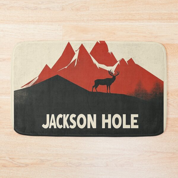 Item preview, Jackson Hole Wilderness Art Print designed and sold by Retro Travel Design.