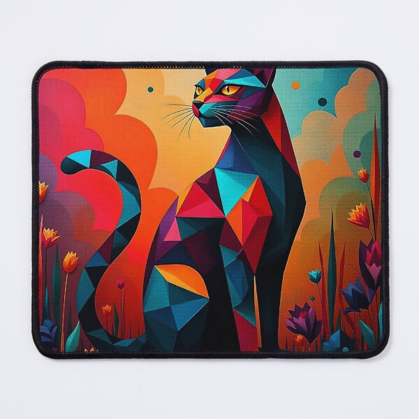 Item preview, Abstract Modern Cubist Cat designed and sold by Erlin Rudho.