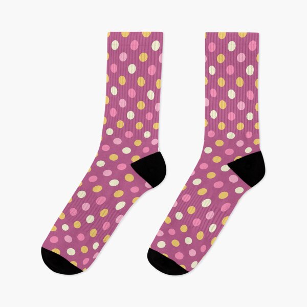 Item preview, Colourful Polka Dots Design In Pink Yellow And Beige designed and sold by JaselviiStudio.
