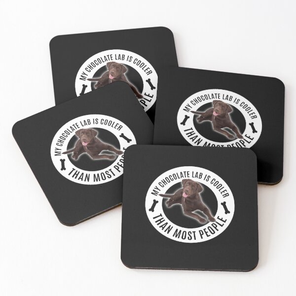 Item preview, My Chocolate Lab Is Cooler Than Most People Dog Lovers Design designed and sold by PNGShop.