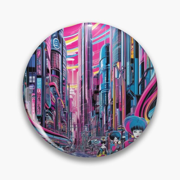 Item preview, Futuristic city pop designed and sold by Bibineworld.