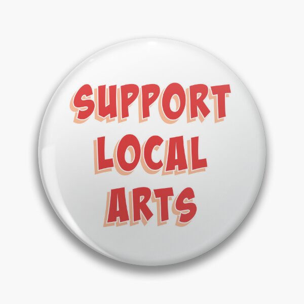 Item preview, Support Local Arts - Red + Peach Fuzz designed and sold by slash-graphics.