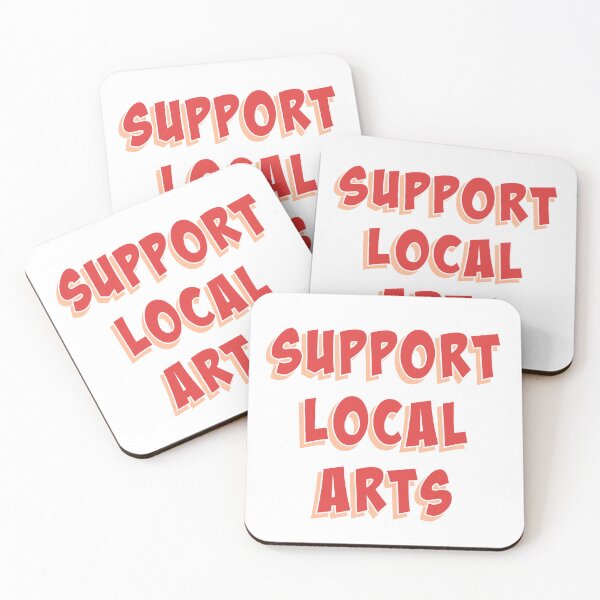 Item preview, Support Local Arts - Red + Peach Fuzz designed and sold by slash-graphics.