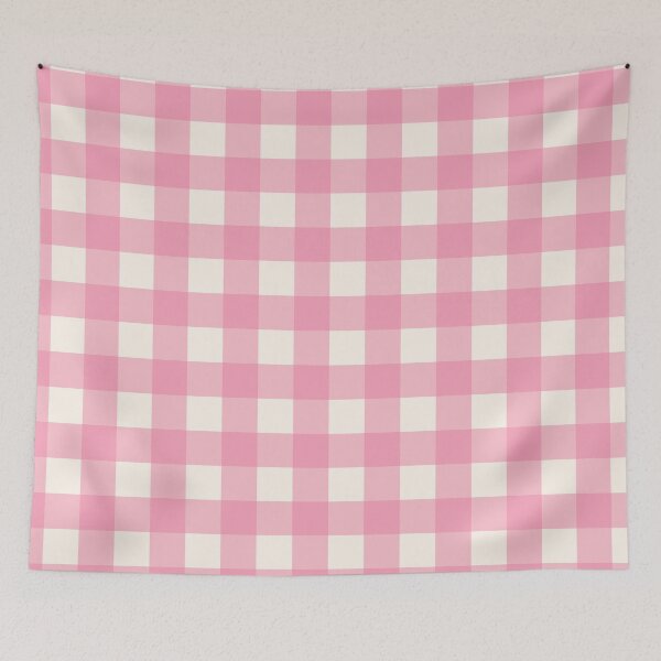Item preview, Soft Pink And Cream Gingham Plaid Design designed and sold by JaselviiStudio.