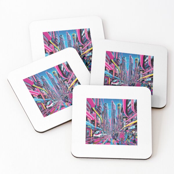 Item preview, Futuristic city pop designed and sold by Bibineworld.