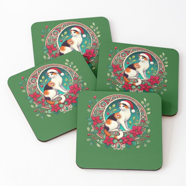 Item preview, Christmas Calico Cat designed and sold by FrictionMaxxing.