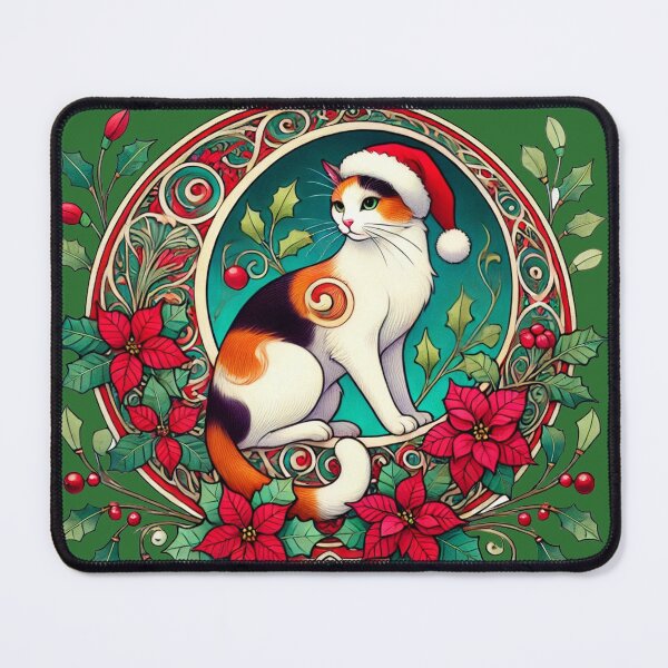 Item preview, Christmas Calico Cat designed and sold by FrictionMaxxing.