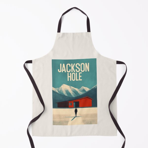 Item preview, Jackson Hole Cabin Art Print designed and sold by Retro Travel Design.