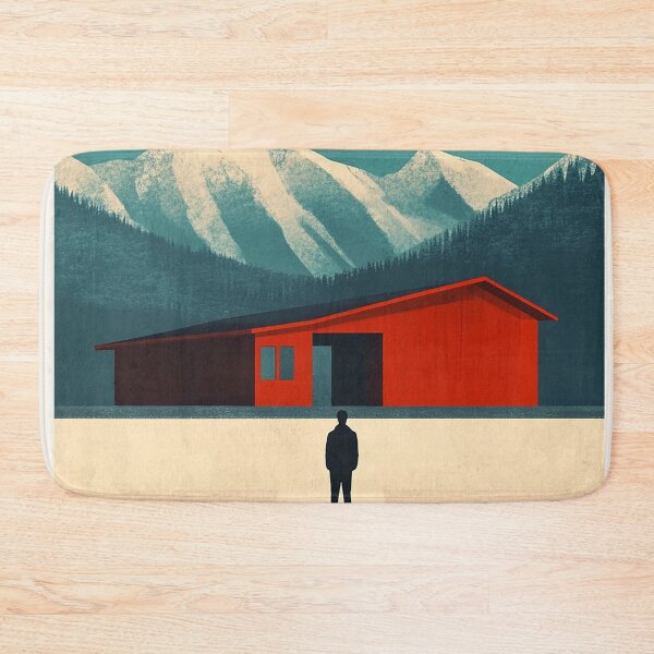 Item preview, Jackson Hole Cabin Art Print designed and sold by Retro Travel Design.