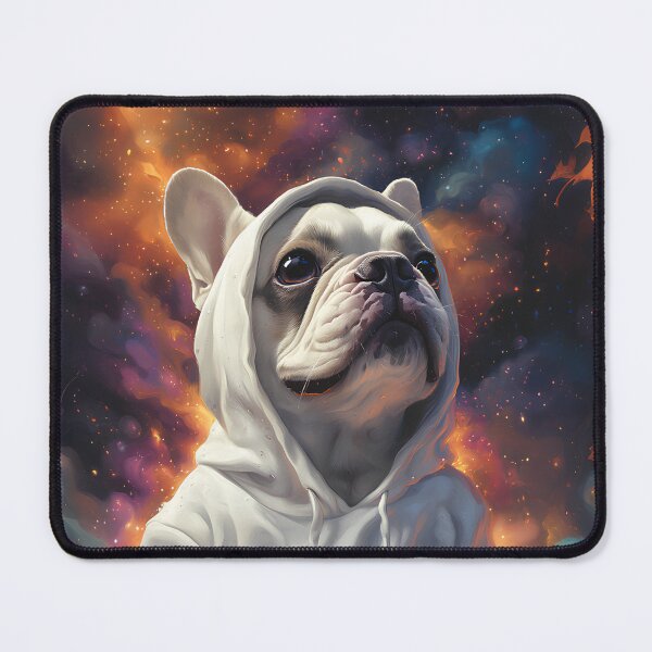 Item preview, Pumpkin Patch French Bulldog in White Hoodie, Prints Posters Set, Abstract Vibrant Wall Art, Halloween, Dog cute, Trendy Art, maximalist decor, matisse wall art,ghost art print, witchy decor designed and sold by ZloppyDesign.