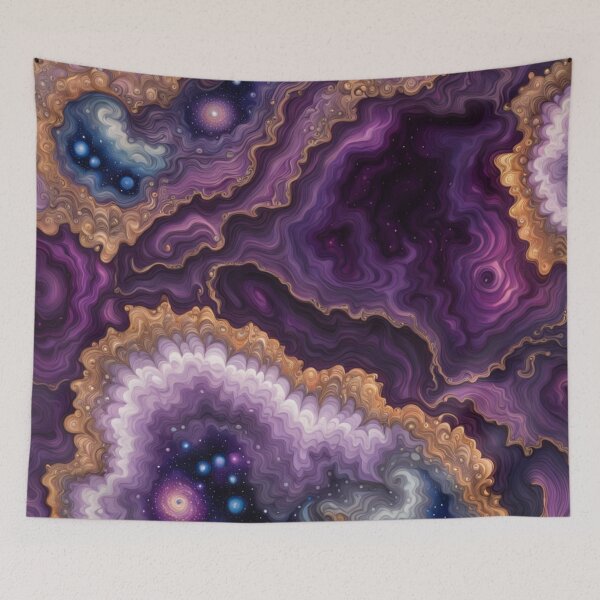 Item preview, Purple Cosmic Geode Swirl designed and sold by BirdsnStuff.