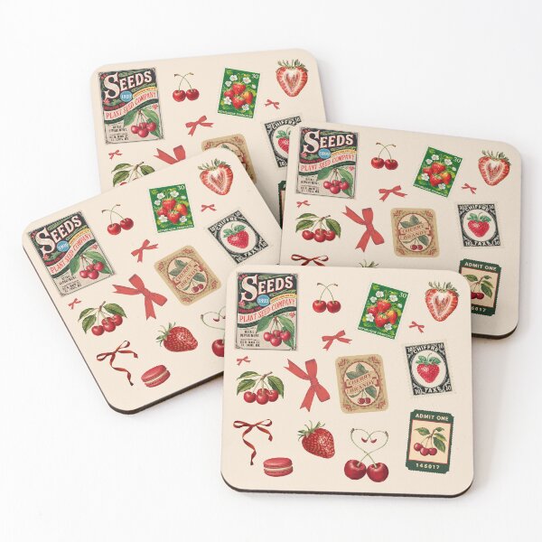Item preview, Vintage Coquette Cherry Pack designed and sold by Creative Brat Design Studio.