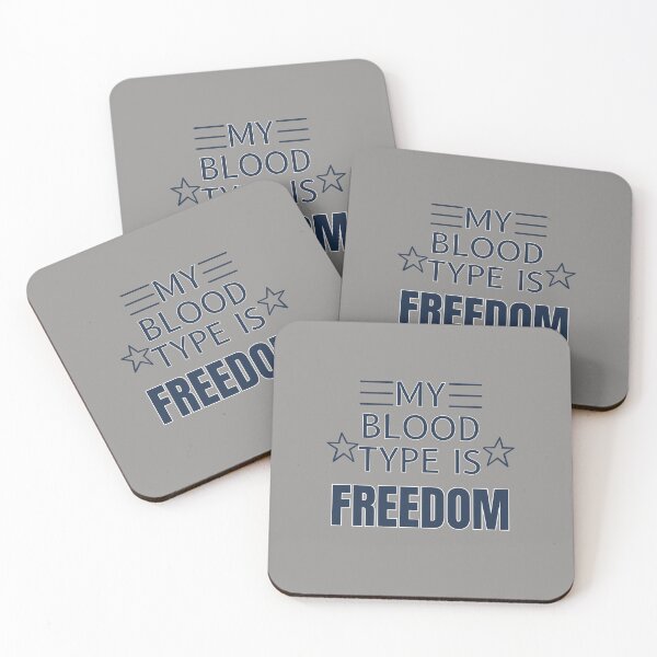 Item preview, My Blood Type is FREEDOM designed and sold by HomeFreewithMe.