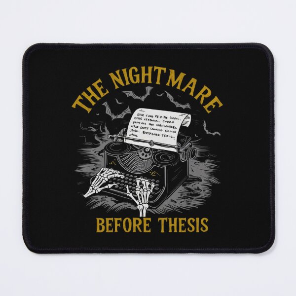 Item preview, The nightmare before thesis, funny PhD and Halloween designed and sold by NoetherSym.