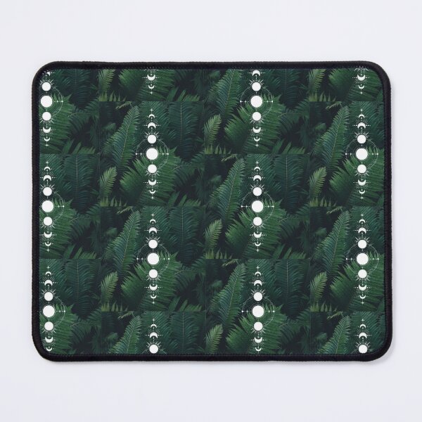 Item preview, Moon Phase Dark Fern Forest Lunar Crescent Moon designed and sold by WildWoodlandWitch.