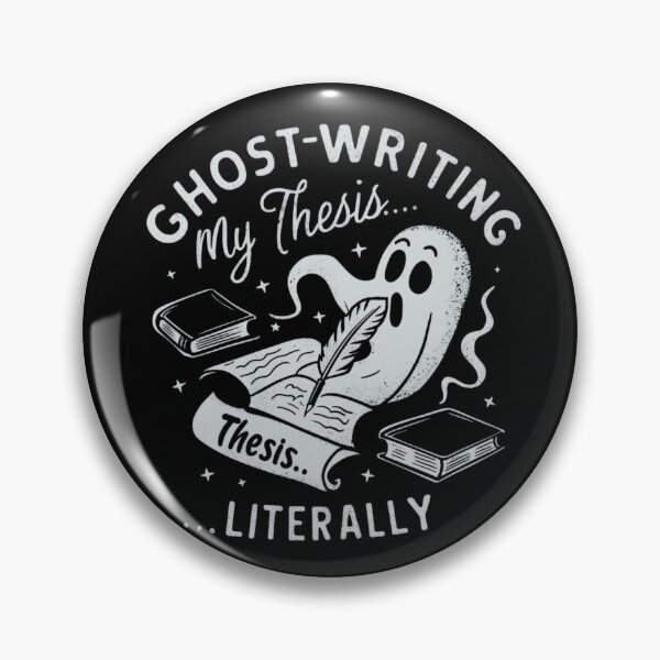 Item preview, Ghost-writing my thesis literally, funny phd Halloween designed and sold by NoetherSym.