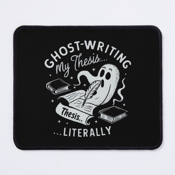 Item preview, Ghost-writing my thesis literally, funny phd Halloween designed and sold by NoetherSym.