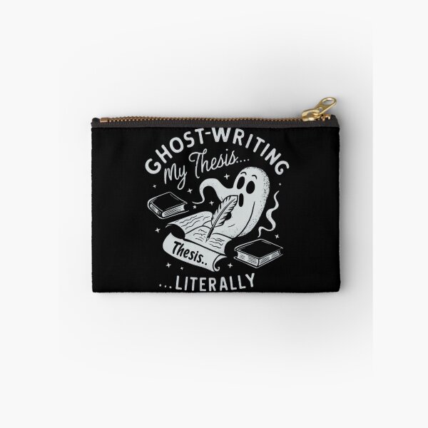 Item preview, Ghost-writing my thesis literally, funny phd Halloween designed and sold by NoetherSym.