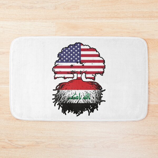 Item preview, Iraq Iraqi American USA Tree Roots Flag designed and sold by FlagX.