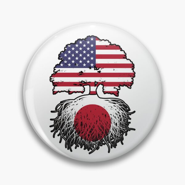 Item preview, Japan Japanese American USA Tree Roots Flag designed and sold by FlagX.