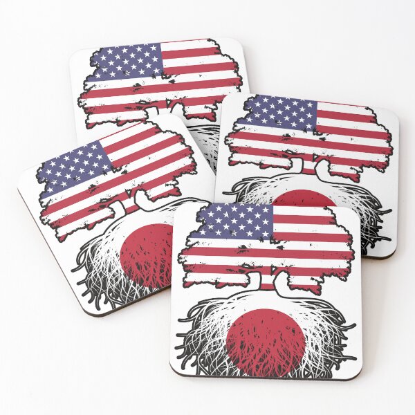 Item preview, Japan Japanese American USA Tree Roots Flag designed and sold by FlagX.