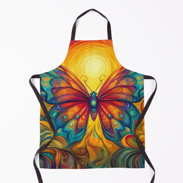 Item preview, Whimsical Butterfly and Flowers at Sunset designed and sold by MargaretWiktor.