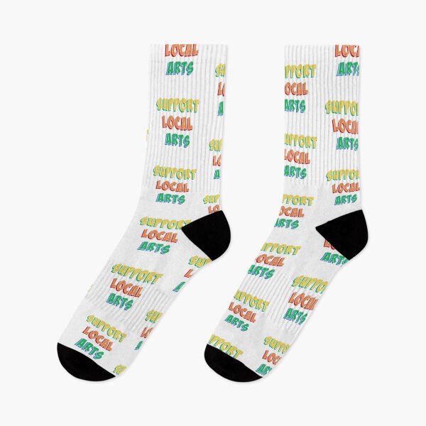 Item preview, Support Local Arts - white multi designed and sold by slash-graphics.