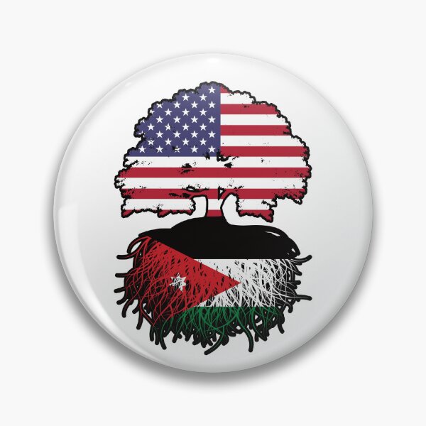 Item preview, Jordan Jordanian American USA Tree Roots Flag designed and sold by FlagX.