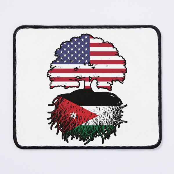 Item preview, Jordan Jordanian American USA Tree Roots Flag designed and sold by FlagX.
