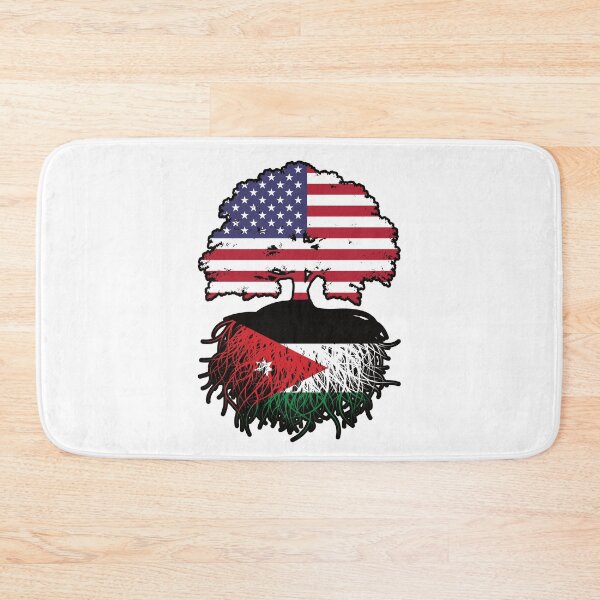Item preview, Jordan Jordanian American USA Tree Roots Flag designed and sold by FlagX.