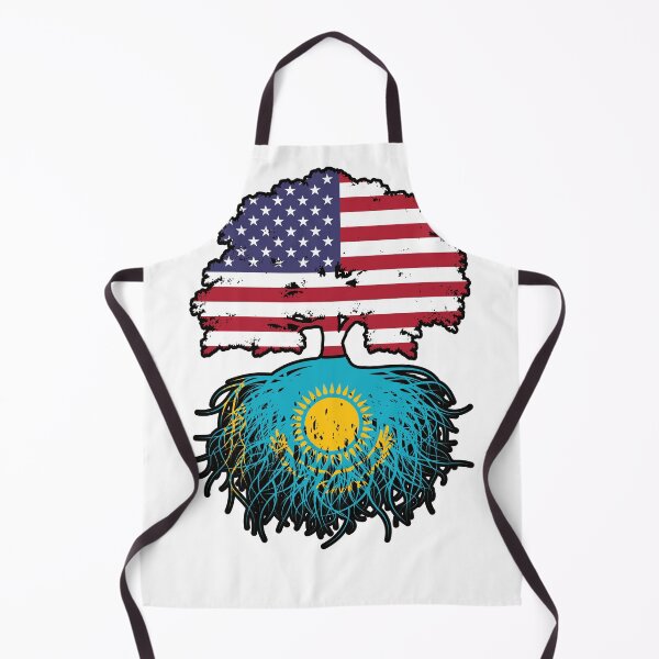Item preview, Kazakhstan Kazakh American USA Tree Roots Flag designed and sold by FlagX.