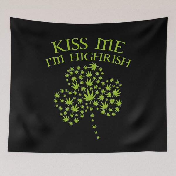 Item preview, Kiss Me Im Highrish St. Patricks Day Funny Design designed and sold by PNGShop.