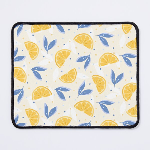 Item preview, Cheerful Yellow Lemon And Leaf Design On Beige Brown designed and sold by JaselviiStudio.