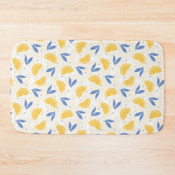 Item preview, Cheerful Yellow Lemon And Leaf Design On Beige Brown designed and sold by JaselviiStudio.