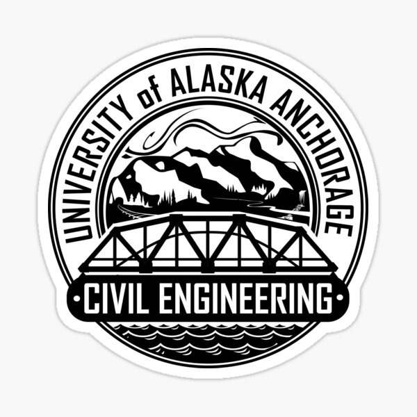 UAA Civil Engineering badge Sticker