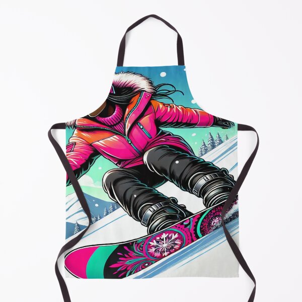 Item preview, Determined Dark-Skinned Female Snowboarder designed and sold by Genady.