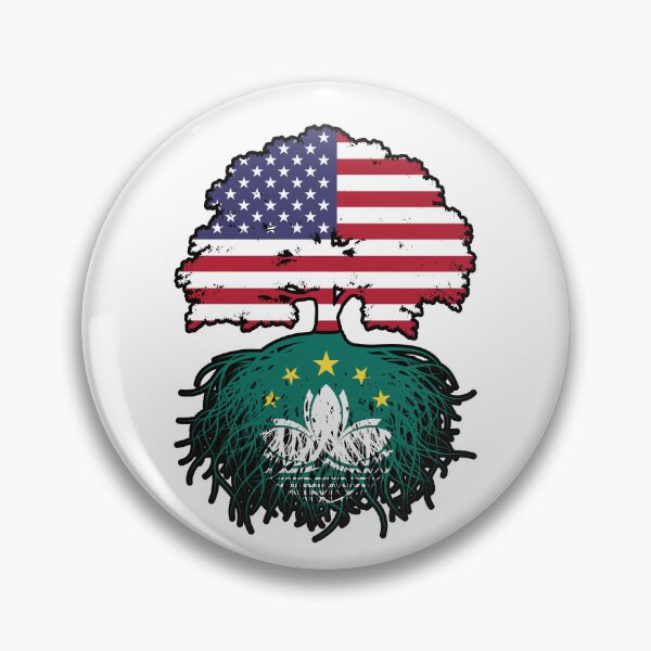 Item preview, Macau Macanese American USA Tree Roots Flag designed and sold by FlagX.