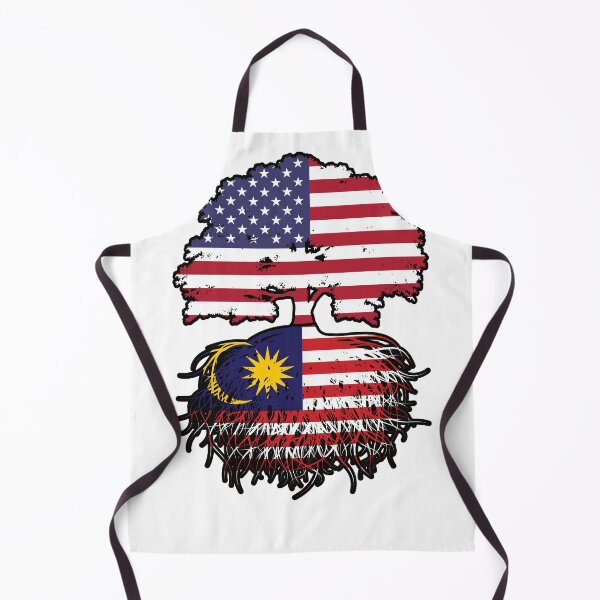 Item preview, Malaysia Malaysian American USA Tree Roots Flag designed and sold by FlagX.