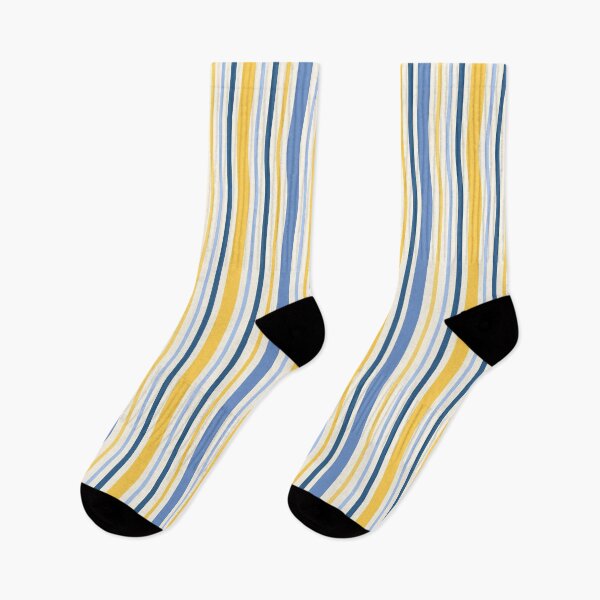 Item preview, Multicoloured Vertical Stripes In Blue And Yellow designed and sold by JaselviiStudio.