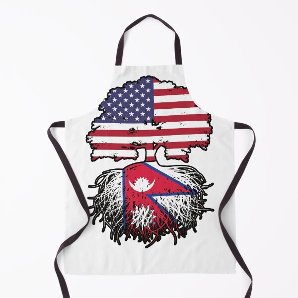 Item preview, Nepal Nepalese American USA Tree Roots Flag designed and sold by FlagX.