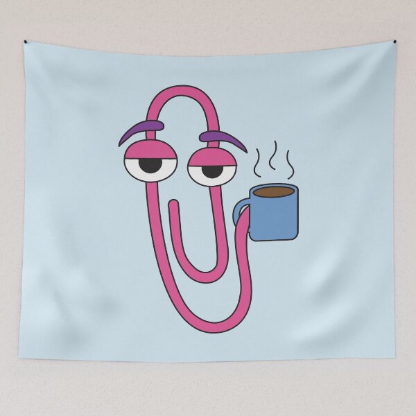 Item preview, Retro Clippy with Coffee designed and sold by anamichele.