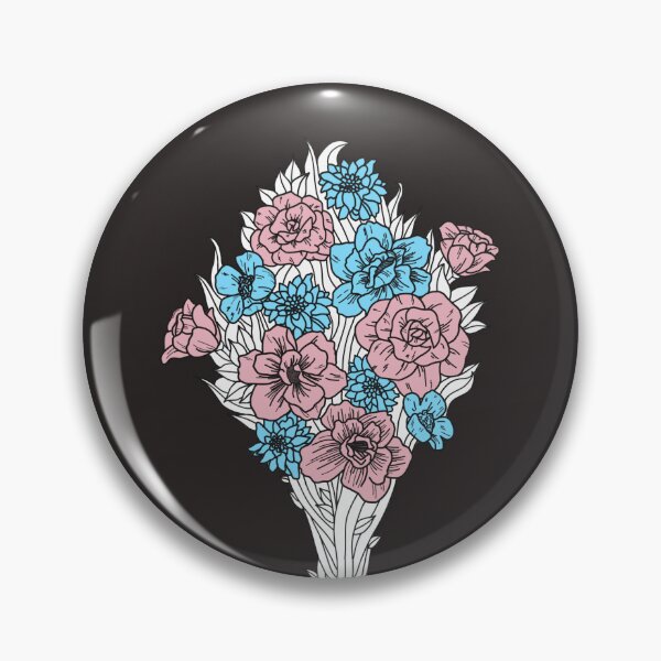 Item preview, Subtle Trans Flower Bouquet | LGBT Pride Collection designed and sold by BugInARugCo.