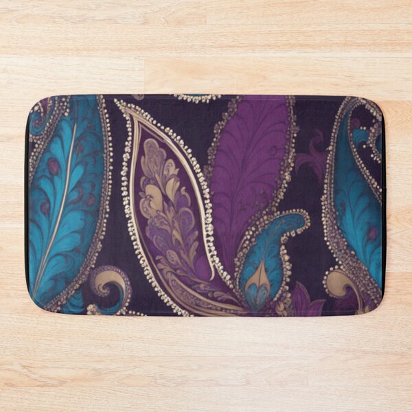 Item preview, Red and Blue Paisley Pattern designed and sold by BirdsnStuff.