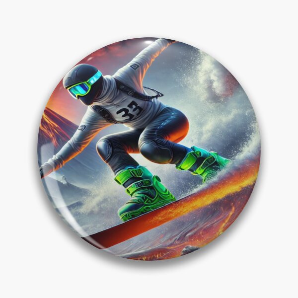 Artikelvorschau, Snowboarden auf einer Lavalawine entworfen und verkauft von Genady.
