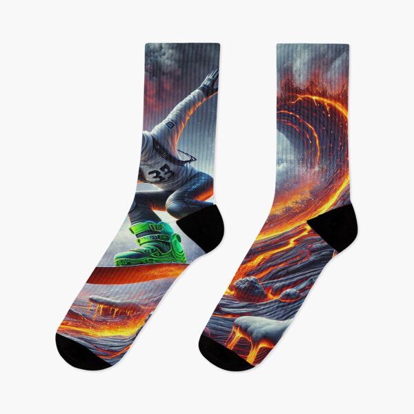 Item preview, Snowboarding on a Lava Avalanche designed and sold by Genady.