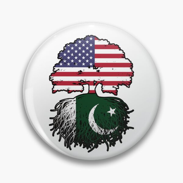 Item preview, Pakistan Pakistani American USA Tree Roots Flag designed and sold by FlagX.