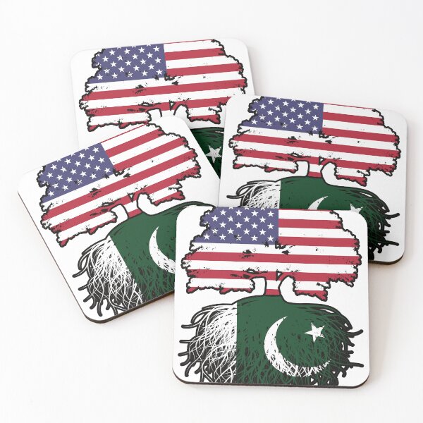 Item preview, Pakistan Pakistani American USA Tree Roots Flag designed and sold by FlagX.