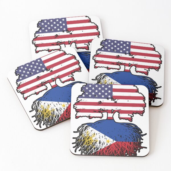 Item preview, Philippines Filipino American USA Tree Roots Flag designed and sold by FlagX.