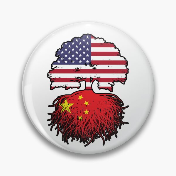 Item preview, China Chinese American USA Tree Roots Flag designed and sold by FlagX.